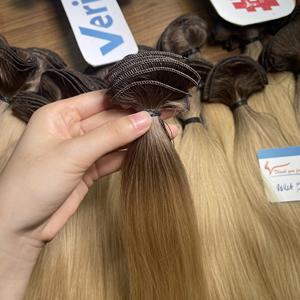 PRODUIT DE LUXE: Extension de cheveux humains de trame de cheveux noués à la main, droits naturels, de haute qualité, de différentes couleurs, prêts à être expédiés - Product Image 3