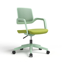 Chaise de bureau moderne pour employés, siège en maille réglable pour postes de travail en open space