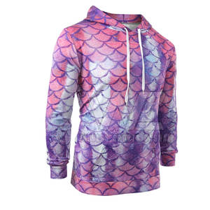 เสื้อฮู้ดดี้ผู้ชายแบบสั่งทำพิเศษ คุณภาพสูง แบบสวมหัว สไตล์ลำลอง ไซส์ใหญ่ พิมพ์ลายแบบซับลิเมชั่น หลายสี - Product Image 1