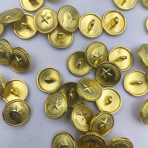Sản Phẩm Mới Phát Hành 24L Thân Thiện Với Môi Kim Loại Vàng Bronze Vòng Shank Nút Cho Phù Hợp Với Phụ Kiện Và Quân Đội Đồng Phục - Product Image 2