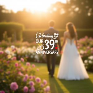 Maglietta per la celebrazione dei 39 anni di matrimonio che commemorano il nostro 39° anniversario di matrimonio - Product Image 3