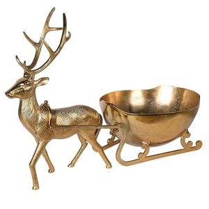 Designer Luxury Home Decor Table Top Deer Candle <b>Holder</b> with 4 Deers and 4 Arms <b>Tealight</b> Antique Golden Candle <b>Holder</b> - Product Image 2