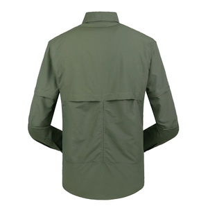Chemise cargo à manches courtes pour l'été avec tissu à séchage rapide et conception de poche utilitaire - Product Image 2