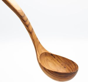 Cucharón de cocina/cucharón de cocina pequeño | Cucharón de salsa de servidor saludable, respetuoso con el medio ambiente 100%, herramienta de cocina de madera tallada a mano - Product Image 2