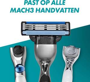 ใบมีดโกนหนวดที่ใช้ร่วมกับ Gill ette Mach3 ได้ – ตลับใบมีดสแตนเลสสตีลสามชั้นเพื่อการโกนที่เรียบเนียน ขายส่งจำนวนมาก - Product Image 2