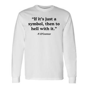 Camiseta de Manga Larga con Símbolo del Infierno, Producto Promocional Cristiano con la Imagen de Jesús - Product Image 1