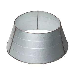 Accesorio decorativo de Metal galvanizado Feliz Navidad para el hogar-Collar de anillo de árbol de Navidad para soporte para exhibición de vacaciones - Product Image 2