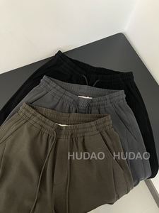 Pantaloni da uomo traspiranti da Joggers da uomo in vita elasticizzata Casual stile lavato ricamato leggero pantaloni oversize - Product Image 5