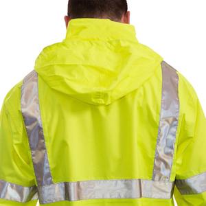 Venta al por mayor 2024 llegada Hi Vis chaqueta de ropa de trabajo impermeable reflectante con capucha adjunta y múltiples bolsillos a la venta a granel - Product Image 4