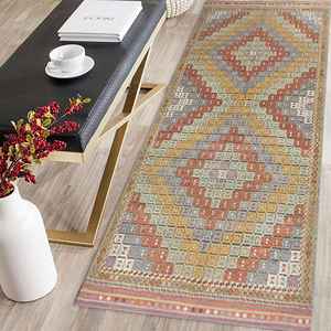 Alfombra de pasillo multicolor impresa, alfombra de entrada, alfombra decorativa moderna turca, alfombra de terciopelo - Product Image 1