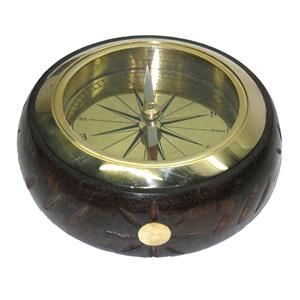 Montre de poche lumineuse portative de boussole de voyage extérieure en laiton antique avec la conception classique de vente pour la randonnée et le camping - Product Image 3