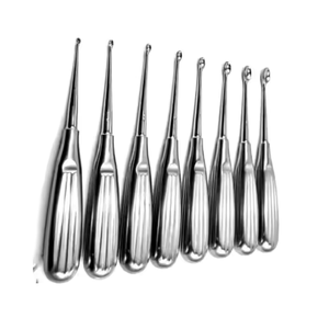 Instrument chirurgical orthopédique coloré de Curette d'os de Volkmann de haute qualité 8 pièces ensemble meilleur A + CE ISO par des Instruments de Surgiright - Product Image 1
