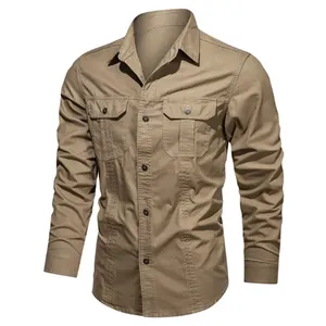 เสื้อเชิ้ตแขนยาวสำหรับงานก่อสร้าง AQDAS INDUSTRIES ขายส่ง รับทำโลโก้ ผ้าโพลีเอสเตอร์ 100% แห้งเร็ว ป้องกันความร้อน มองเห็นได้ชัดเจน ปลอดภัย - Product Image 1