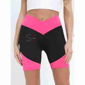 Pantalones Cortos de Ciclismo OEM Personalizados de Tallas Grandes para Mujer, Ropa Deportiva para Correr, Yoga, Fitness, Gimnasio, Cintura Media, Efecto Push-Up, 100% Algodón, Secado Rápido - Product Image 1