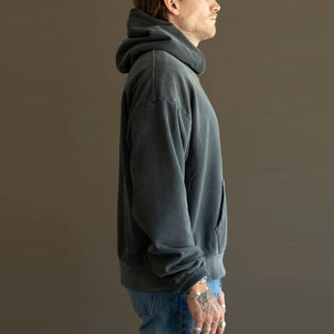 Nueva llegada de invierno con capucha de color sólido Sun Faded Fleece Hoodies 100% algodón Material duradero de alta calidad - Product Image 3