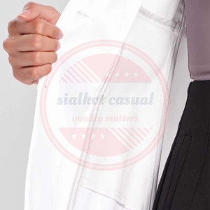 Uniforme médico de Hospital, bata de laboratorio médico de manga completa para médicos, abrigos con logotipo personalizado de alta calidad - Product Image 5
