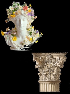 <span class=keywords><strong>Colonna</strong></span> in Pietra Naturale Beige di Alta Qualità, Stile Romano Moderno, Intagliata a Mano per Hotel e Ville - Product Image 4