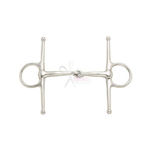 Bocado Kelly Silver Star Full Cheek Snaffle de Acero Inoxidable con Incrustaciones de Cobre en el Boquilla, Ayuda de Entrenamiento Suave para Caballos, Duradero HASHIR - Product Image 1