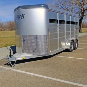 3 ejes 4 ejes carga resistente Animal ganado transporte estaca valla semirremolque ganado remolque para la venta - Product Image 1