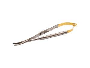 Instrumento de cirugía plástica de potencia Manual Pentax de acero inoxidable de alta calidad, soporte de aguja de Castroviejo curvo para microcirugía - Product Image 2