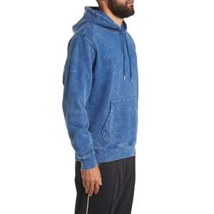 Acid Wash hommes sweats à capuche 500 GSM Logo personnalisé bases 100% coton mélangé couleur unie taille hiver Offre Spéciale hommes sweats à capuche à vendre - Product Image 3