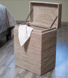 Panier de rangement en rotin naturel écologique Sisu Handicraft avec poignée, design simple, design flexible et fonctionnel - Product Image 6