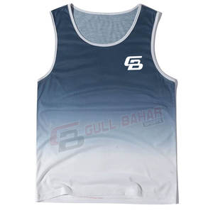 Camiseta sin Mangas para Hombre, Diseño Deportivo, Tejido Transpirable de Spandex/Poliéster, Cuello Redondo Clásico, Opciones Personalizables - Product Image 1