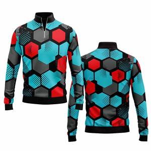 Performance personnalisée Quarter Zip Sportswear Hommes Femmes Youth Sportswear Quick Dry Team Pullover - Product Image 1