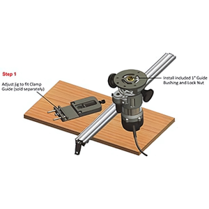 Sistema de guía Dado de enrutador profesional con adaptador de buje universal - Product Image 5