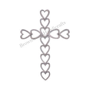Croix religieuse en bois de qualité supérieure à la main motif sculpté Crucifix ornement suspendu décoration chrétienne excellente qualité pour la maison - Product Image 5