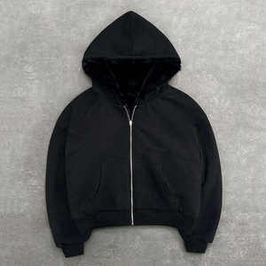 Sweat-shirt à capuche oversize pour homme avec logo personnalisé, 100% coton, polaire technique, imprimé décontracté pour la saison d'automne - Product Image 2