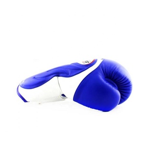 High Quality Professional Boxing <b>Gloves</b> Genuine Cowhide Leather Anti-UV Full Finger <b>Moisture</b> Wicking Breathable Lace-Up Closure - Product Image 3