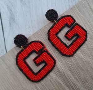 Pendientes colgantes bordados verdes de tamaño personalizado de calidad superior para mujer superventas, ropa de fiesta disponible a precio mayorista - Product Image 1