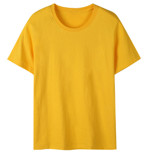 เสื้อยืดแขนสั้นของผู้ชายผ้าฝ้ายแท้สีทึบพิมพ์โลโก้แบรนด์200กรัมออกแบบโลโก้ตามสั่ง OEM - Product Image 3