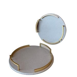 Accueil Hôtel Table DecorationCustomized Handcrafted Decorative Tray Home Hotel Catering Usage Food Server Trays - Product Image 4