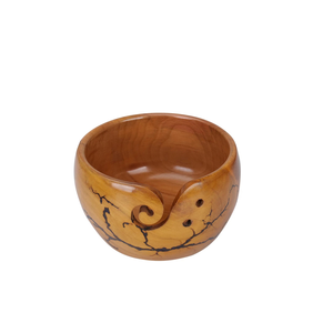 Fabriqué à la main Lichtenberg Figure bol de fil en bois tricot Crochet cadeau Crochet organisateur fil bol fonctionnel cadeau de noël - Product Image 2