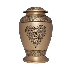 Nueva Venta de urnas funerarias de cenizas anheladas a mano de metal para uso de cremación Urnas clásicas Forma de tamaño personalizado - Product Image 1