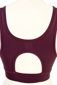 Women's <b>Racerback</b> High Support Breathable Quick Dry Lightweight Eco-Friendly Simple Yoga <b>Bra</b> Front for Outdoor Running Fitness - Product Image 4