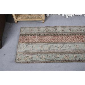 2.1x4.3 ft Turkish Rug, Rug, <b>Red</b> Floral Rug <b>Wool</b> - Product Image 5