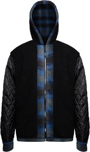 2025 coupe-vent moto flanelle bûcheron chemise respirant capuche avec doublure polaire et matériel de moto - Product Image 4