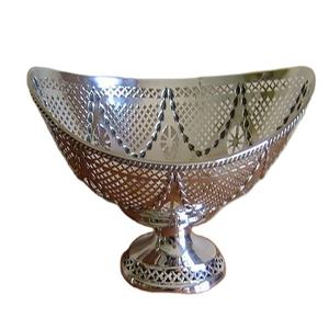 Bols à dattes élégants pour la maison hôtel Restaurant bol nickelé en Aluminium dattes Fruits secs service de table à pieds - Product Image 6