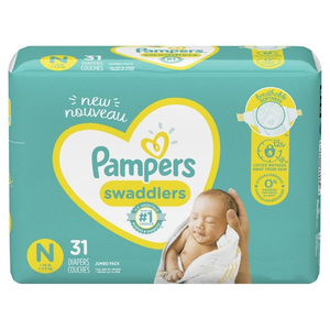 Pañales Pampers Swaddlers-Tamaño 1, suministro de un mes (198 unidades), pañales desechables ultrasuaves para bebés - Product Image 6