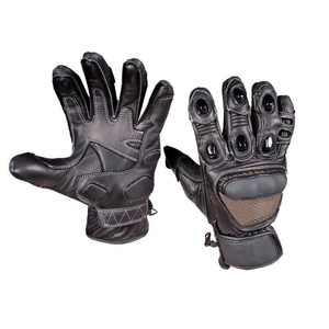 Gants de Motocross en cuir durable Couleur noire Dirt Bike Confortable Moto Moto Cyclisme Gants d'équitation Fournisseur - Product Image 1