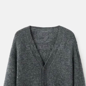 Men Cardigan Soft Fabric Lightweight Warm Daily Outfit Comfortable Fit Men Cardigan Simple Casual Outfit - Product Image 3