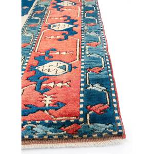 Alfombras Grandes de Lana Anudadas a Mano Nuray Blue Pae-939, Modelos Rectangulares con Medallón de Diamantes para Pasillos, para Adolescentes, para Sala de Estar - Product Image 4