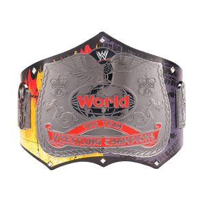 Ceinture de championnat plaquée or de haute qualité sur mesure avec impression de logo couleur personnalisée pour la lutte, le grappling et le jiu-jitsu - Product Image 6
