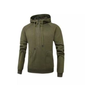 Sudaderas con capucha de hombre con media cremallera y ropa de calle personalizada de alta calidad superventas, sudaderas básicas transpirables de algodón - Product Image 6