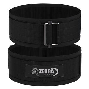 2024 โลโก้ที่กําหนดเองยกน้ําหนักเข็มขัดไนลอนความปลอดภัยกลับสนับสนุนเข็มขัด EVA ผ้าไนลอนยกน้ําหนัก GYM เทรนเนอร์เข็มขัดขายส่ง - Product Image 1