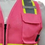 Chaleco de Seguridad de Trabajo a Precio Accesible, Alta Visibilidad con Múltiples Bolsillos, Tela de Lona Económica, Decoración Casual con Estampado - Product Image 6