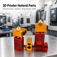 Bagian Printer 3D CNC Kustom, Radiator Kepala Ekstrusi, Nosel Kuningan untuk Hotend OEM ODM